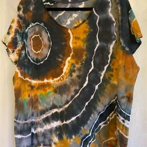 Tie-Dye Women's Top - Multicolor